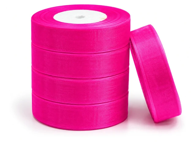 panglica organza 25mm x 45m 5buc 00132