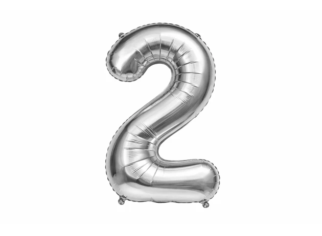baloane cifre argintii  assorti M32 buc.00009