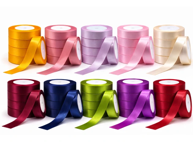 panglica satin 25mm x 23m 5buc 00074