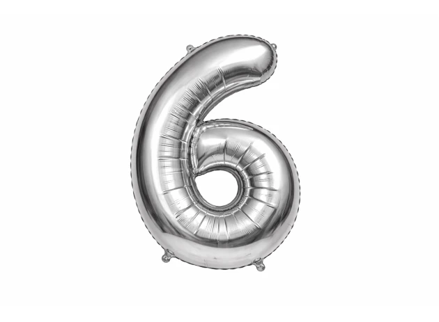 baloane cifre argintii  assorti M32 buc.00009