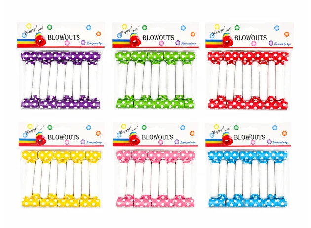 fluier party 6.5cm set 10 buc 00012