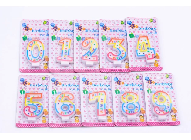 lumanari cifre 12buc. 00048