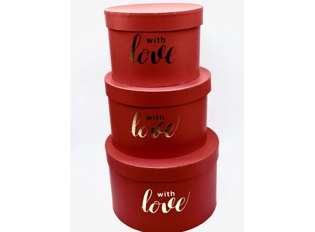 cutii p-u cadou assorti set.  3buc.00125