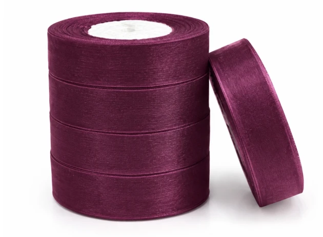 panglica organza 25mm x 45m 5buc 00132