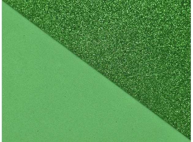 Foamiran cu sclipici 1,5mm A4 set 10 buc 00021