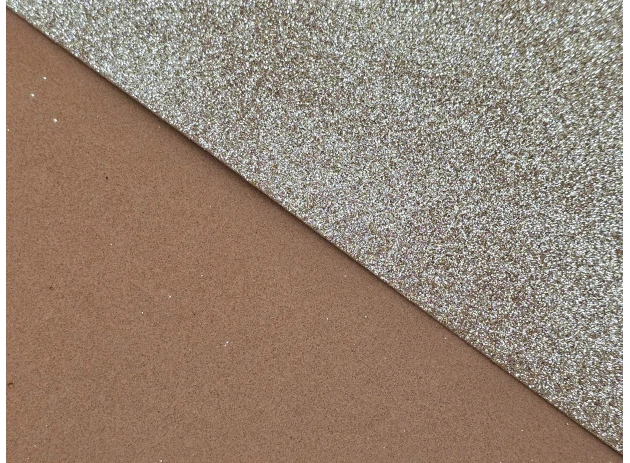 Foamiran cu sclipici 1,5mm A4 set 10 buc 00021