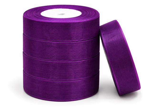 panglica organza 25mm x 45m 5buc 00132