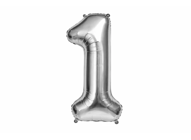 baloane cifre argintii  assorti M32 buc.00009