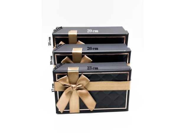 cutii p-u cadou assorti set.  3buc.00145