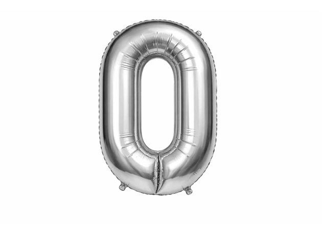 baloane cifre argintii  assorti M32 buc.00009