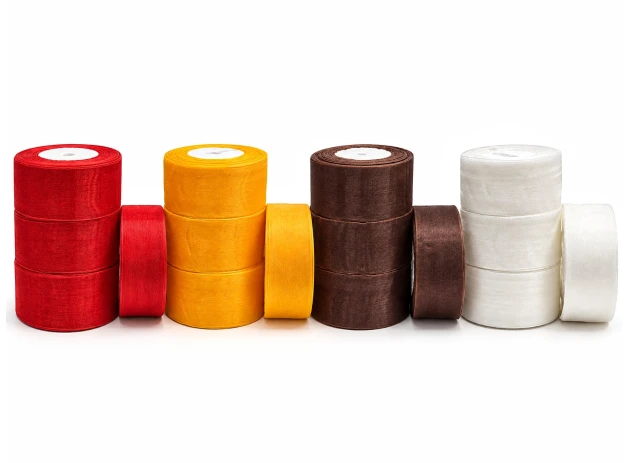 panglica organza 50mm x 45m 4buc 00256