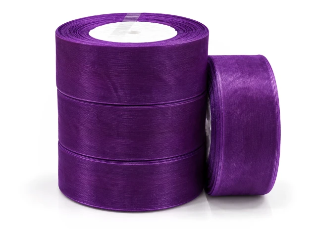 panglica organza 40mm x 45m 4buc 00164