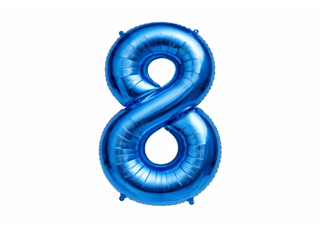 baloane cifre albastru  assorti M32 buc.00009