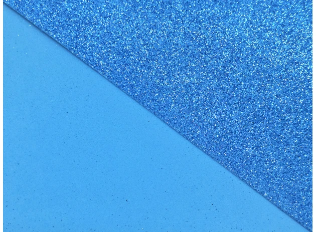 Foamiran cu sclipici 1,5mm A4 set 10 buc 00021