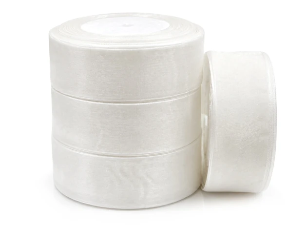 panglica organza 40mm x 45m 4buc 00164