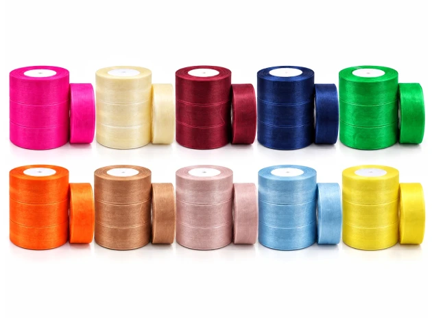 panglica organza 40mm x 45m 4buc 00164