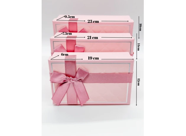 cutii p-u cadou assorti set.  3buc.00095