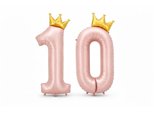 baloane cifre roz  assorti L48 buc.00023