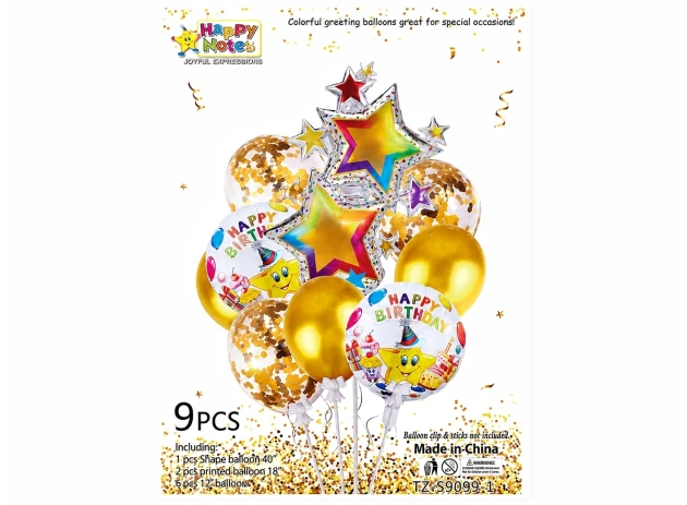 baloane set 9 buc 00038