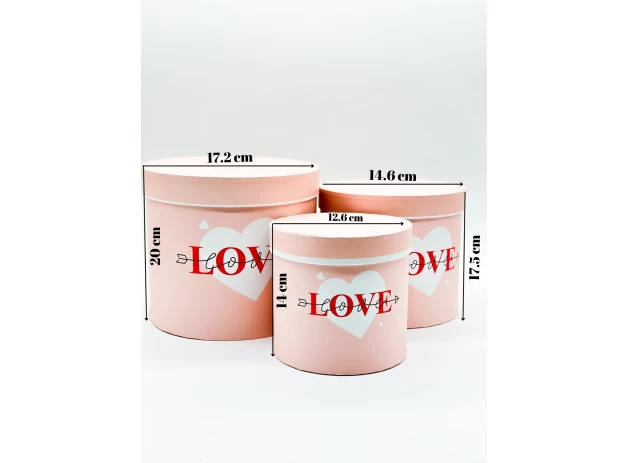 cutii p-u cadou set  3buc 00125