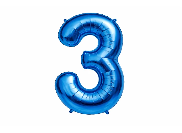 baloane cifre albastru  assorti M32 buc.00009