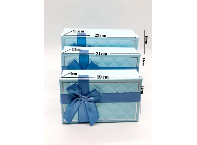 cutii p-u cadou assorti set.  3buc.00095