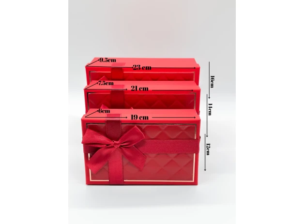 cutii p-u cadou assorti set.  3buc.00095