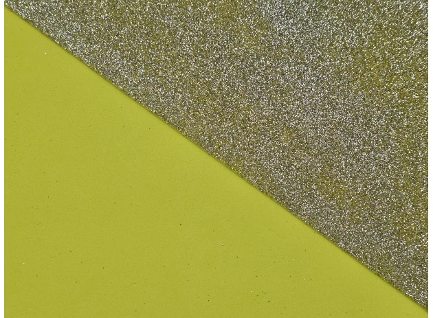 Foamiran cu sclipici 1,5mm A4 set 10 buc 00021