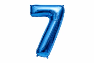 baloane cifre albastru  assorti M32 buc.00009