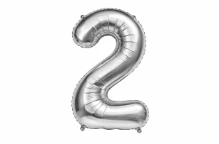 baloane cifre argintii  assorti M32 buc.00009