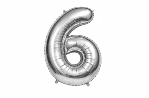 baloane cifre argintii  assorti M32 buc.00009