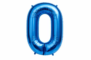 baloane cifre albastru  assorti M32 buc.00009