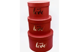 cutii p-u cadou assorti set.  3buc.00125