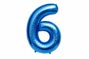 baloane cifre albastru  assorti M32 buc.00009