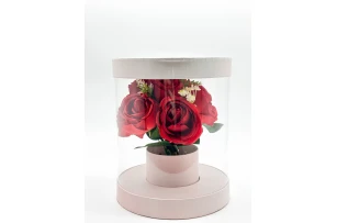 cutie transparenta p-u flori assorti buc.00102