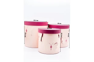 cutii p-u cadou assorti set.  3buc.00180