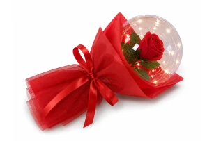 balon cu LED-uri si trandafir buc 00028