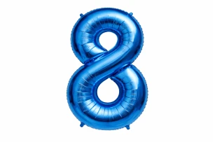 baloane cifre albastru  assorti M32 buc.00009