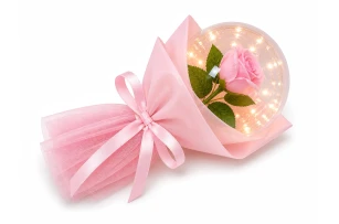 balon cu LED-uri si trandafir buc 00028
