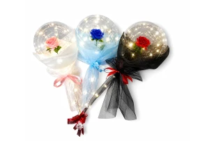 balon cu LED-uri si trandafir buc 00028