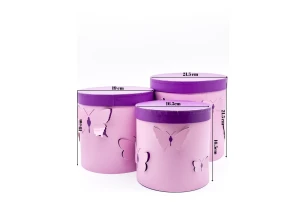 cutii p-u cadou assorti set.  3buc.00180