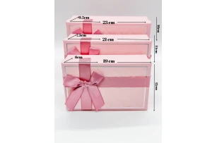 cutii p-u cadou assorti set.  3buc.00095