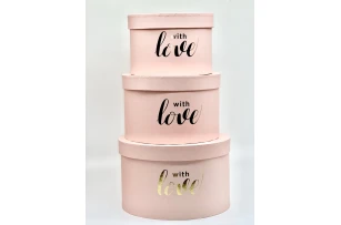 cutii p-u cadou assorti set.  3buc.00125