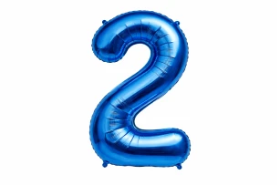 baloane cifre albastru  assorti M32 buc.00009