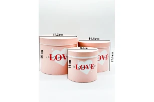cutii p-u cadou set  3buc 00125