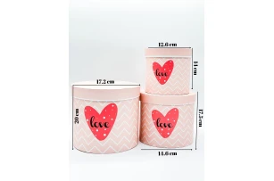cutii p-u cadou set  3buc 00125