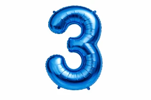 baloane cifre albastru  assorti M32 buc.00009