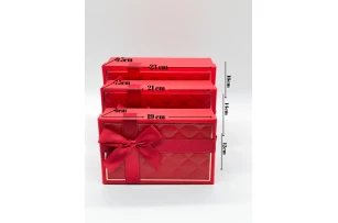 cutii p-u cadou assorti set.  3buc.00095